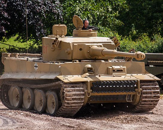 tiger 131 tank at tank museum bovington