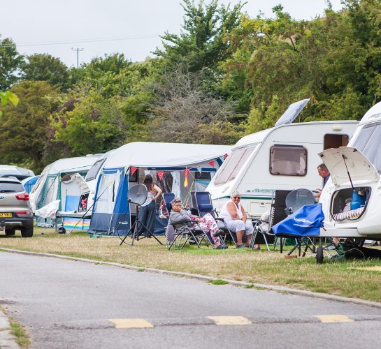 caravans at ulwell in swanage