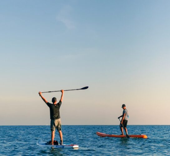 Stand up paddleboarding in dorset