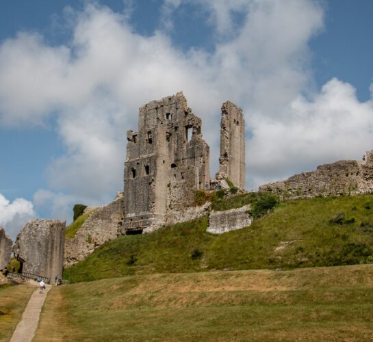 historic ruins of Corfe Castle Dorset