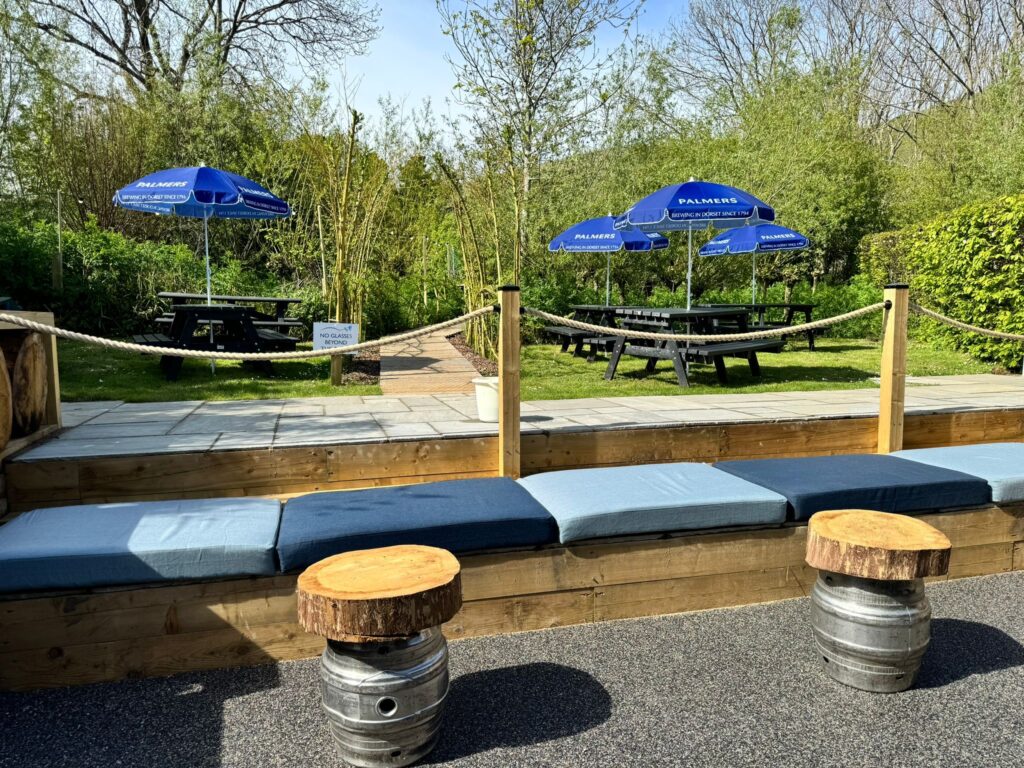 beer garden the village inn