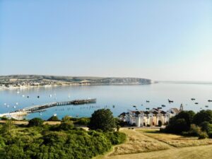 swanage pier and swanage bay