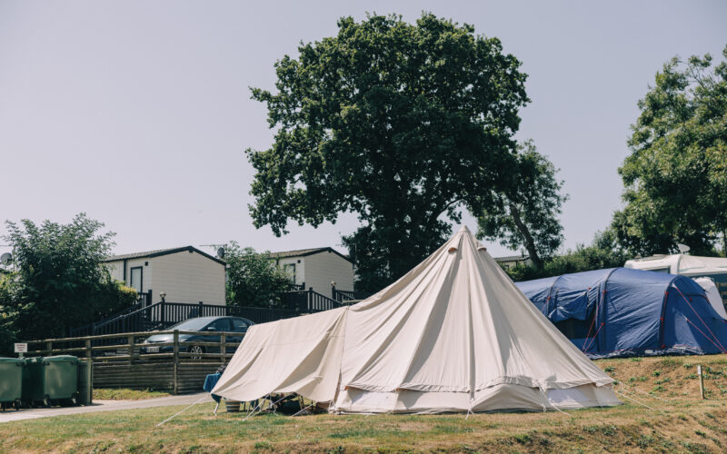 bell tent camping at ulwell