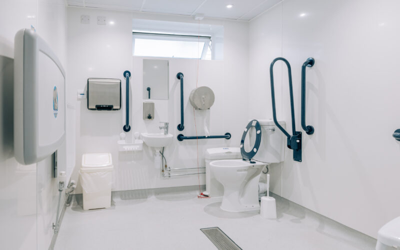 disabled toilet and shower