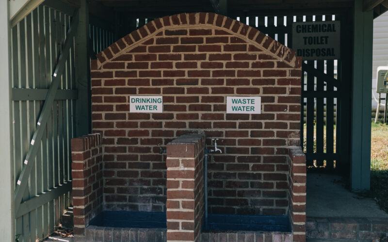 drinking water and waste water taps